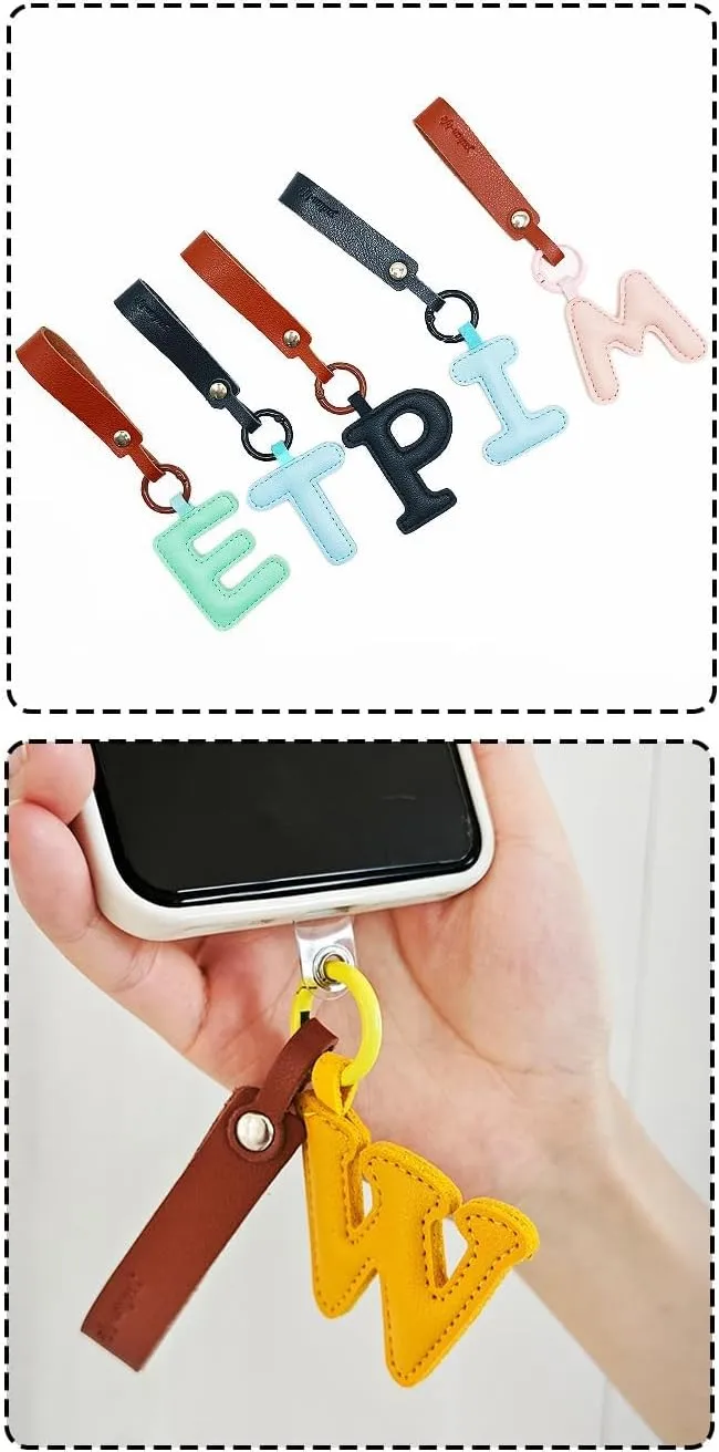 Purse Charms for Handbags Y2k Accessories Cute Keychain Preppy Stuff Designer Vegan Leather