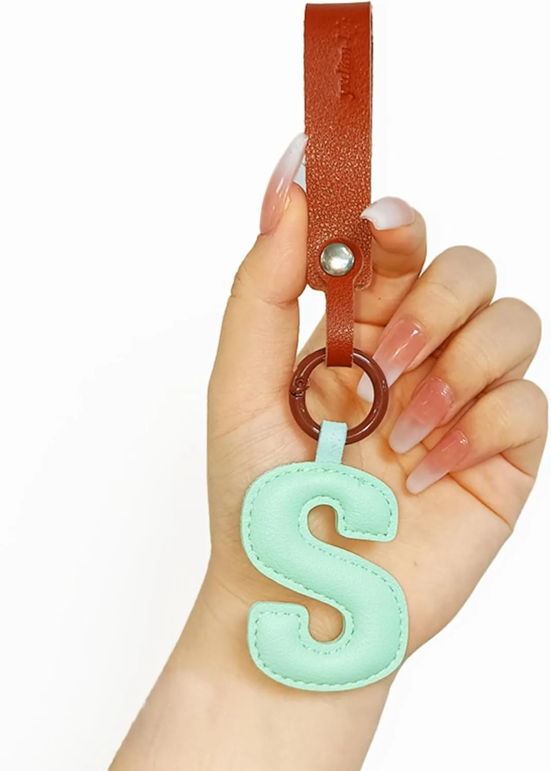Purse Charms for Handbags Y2k Accessories Cute Keychain Preppy Stuff Designer Vegan Leather