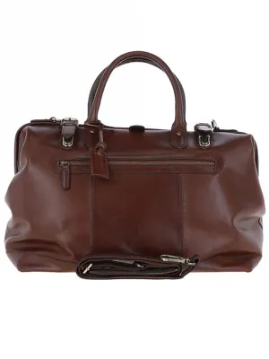 Quality Men's Brown Leather Doctor Holdall Bag