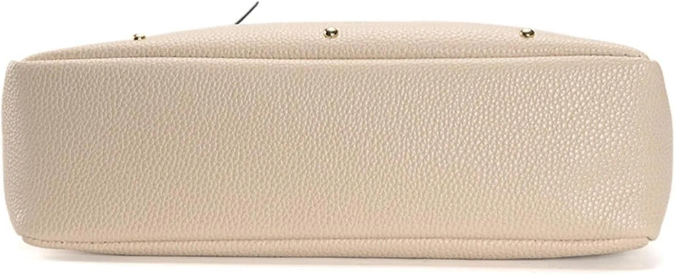 Quilted Crossbody Purses for Women Genuine Leather Crossbody Bags for Women Carry Options for Work and Daily Use(Beige)