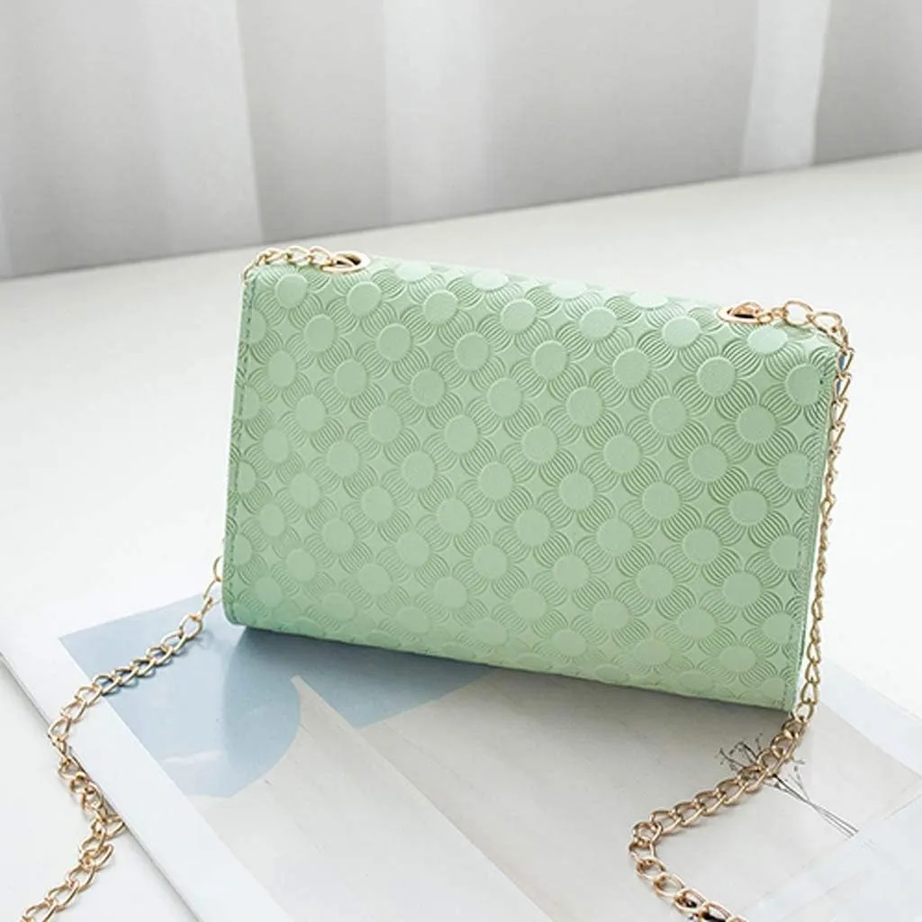 Quilted Crossbody Purses for Women Lightweight Quilted Leather Handbags for Women Retro Clutch Underarm Purse(Green)
