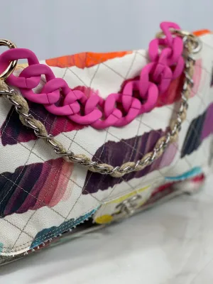 "BUBBLEGUM" Matte Acrylic Top Handle Chain 12”