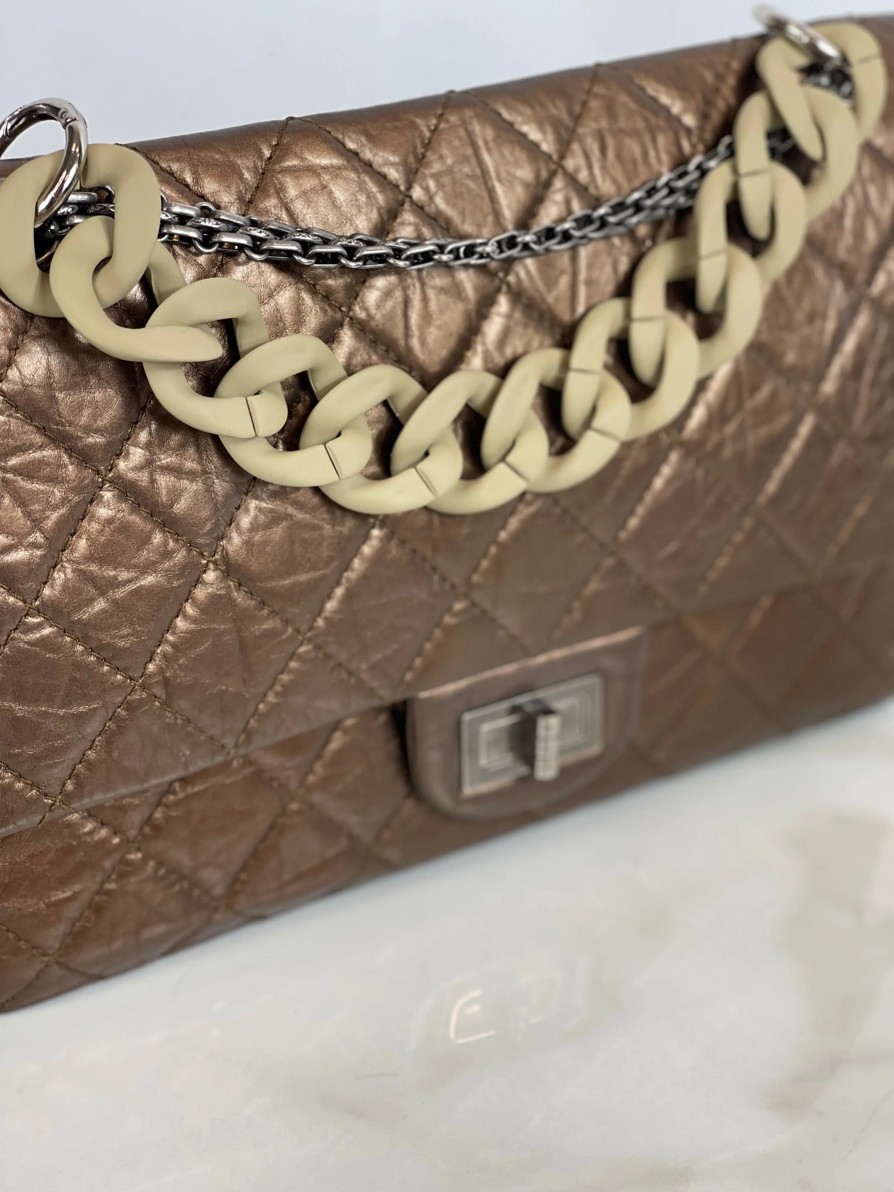 "SUGAR DADDY” Matte Acrylic Top Handle Chain 12"