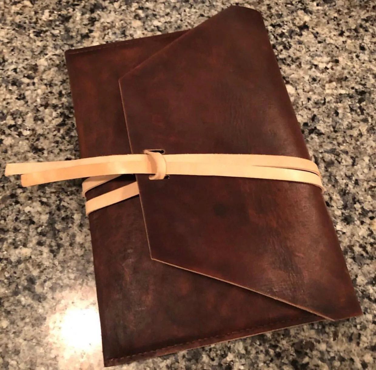 "The Carl" in Saddle Brown Veggie Tan Leather