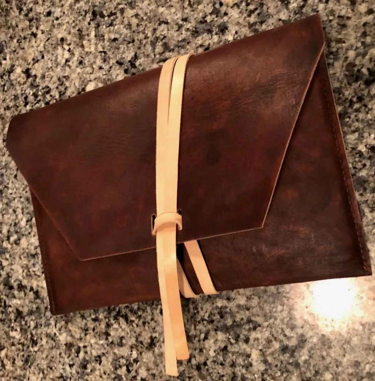 "The Carl" in Saddle Brown Veggie Tan Leather