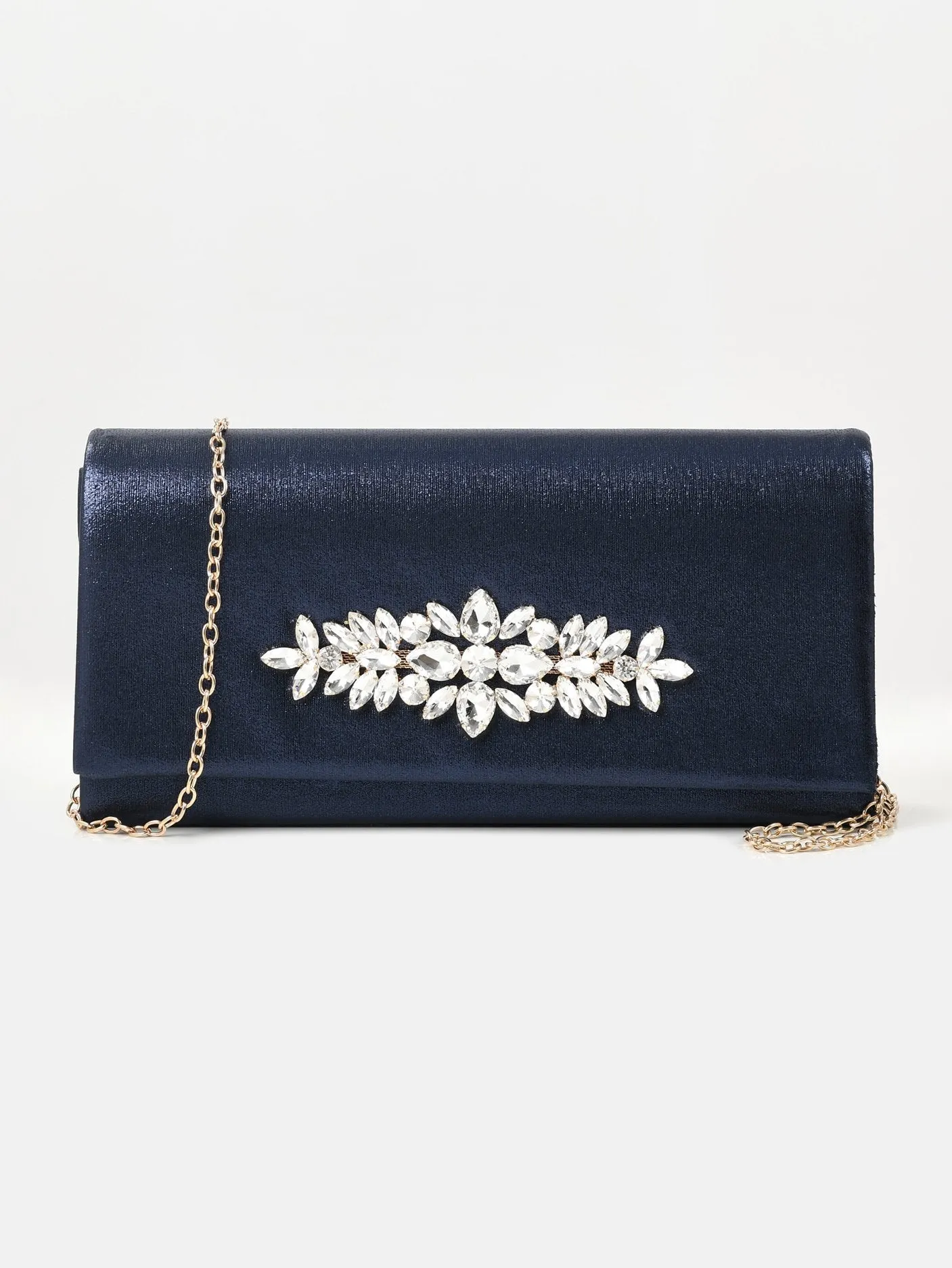 Rectangular Stone Clutch