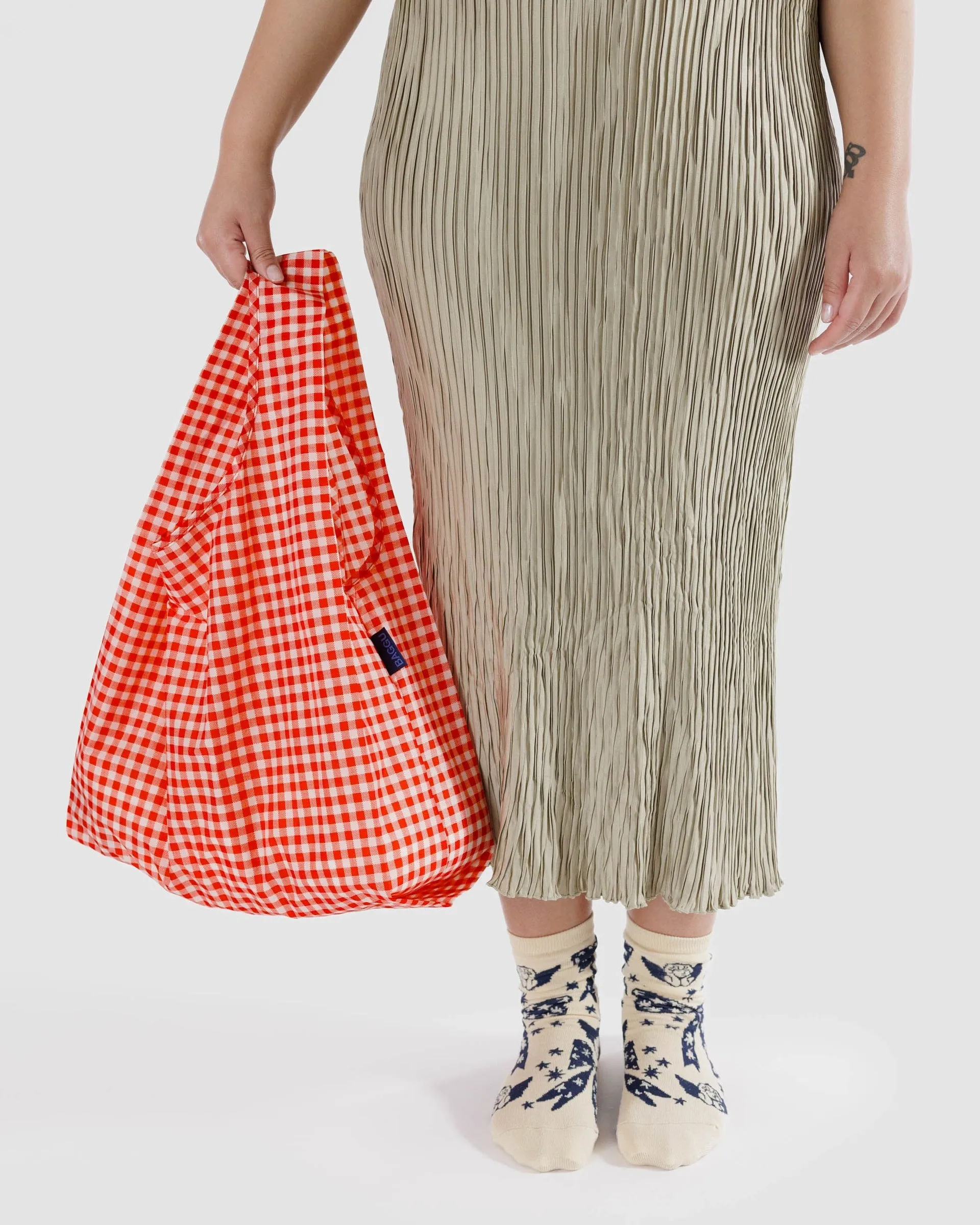 Red Gingham Baggu