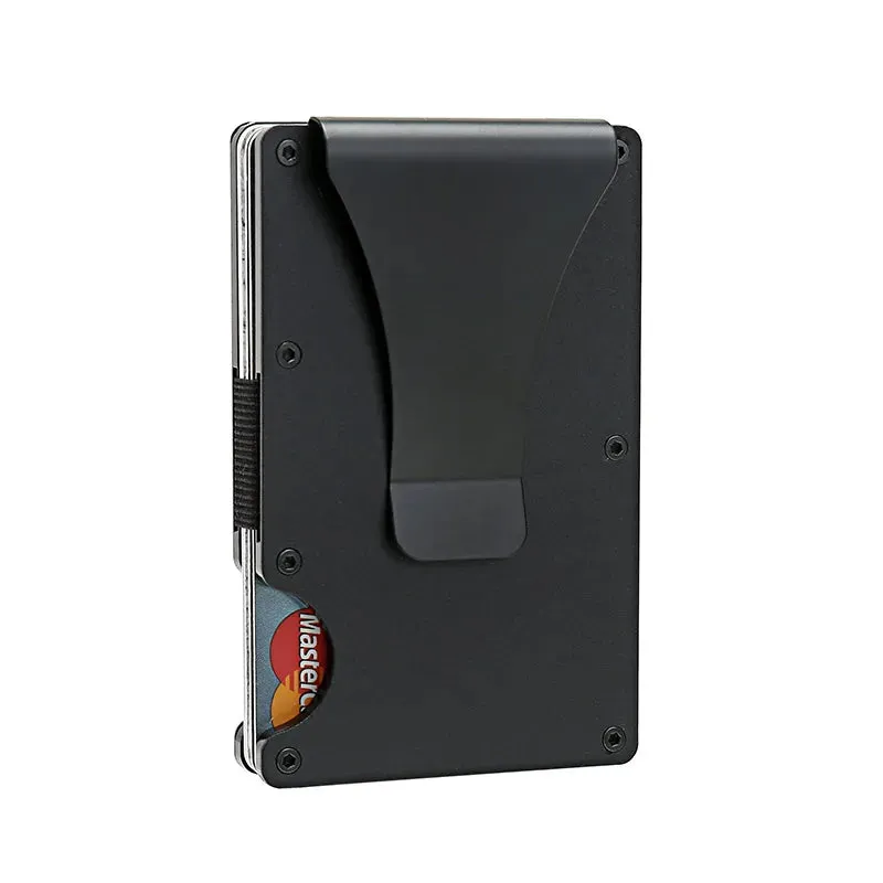 RFID-Blocking Carbon Fiber Aluminum Card Holder Wallet