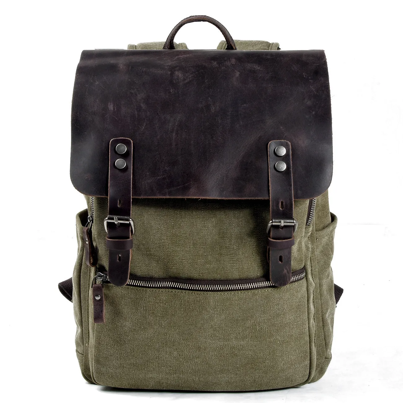 Riza Canvas & Leather Backpack