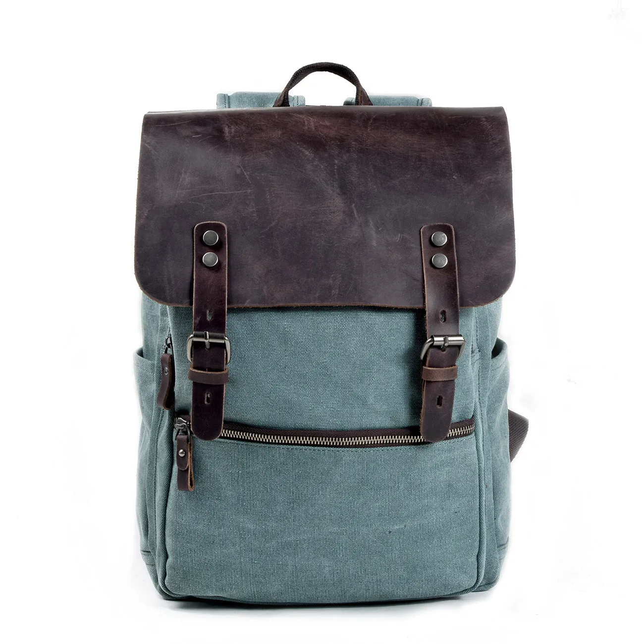 Riza Canvas & Leather Backpack