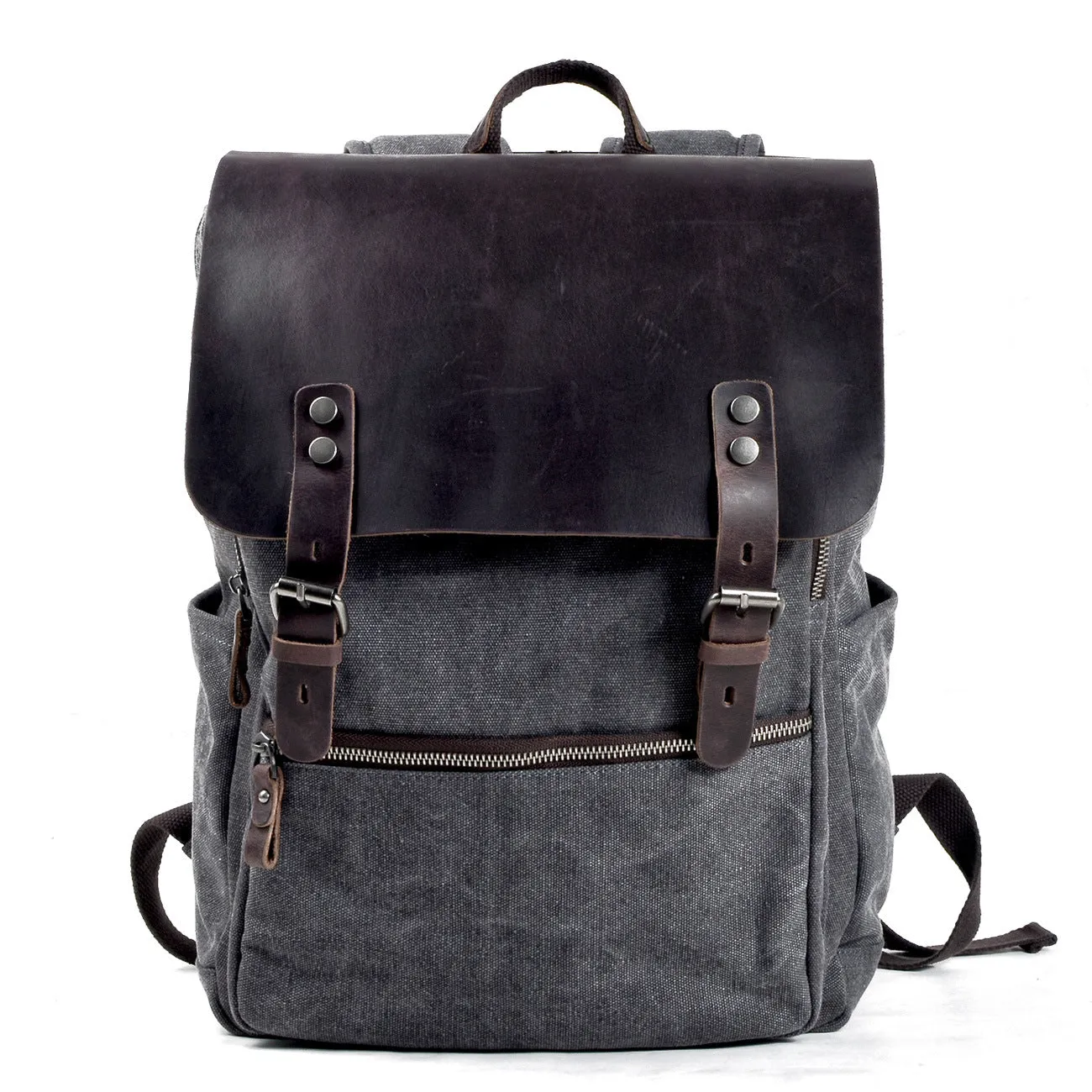 Riza Canvas & Leather Backpack