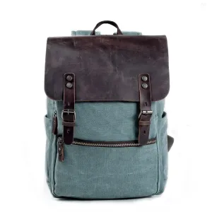 Riza Canvas & Leather Backpack