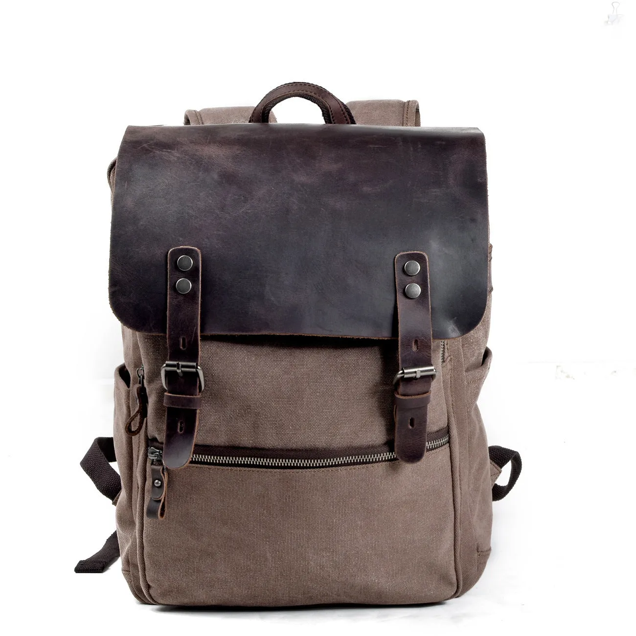 Riza Canvas & Leather Backpack