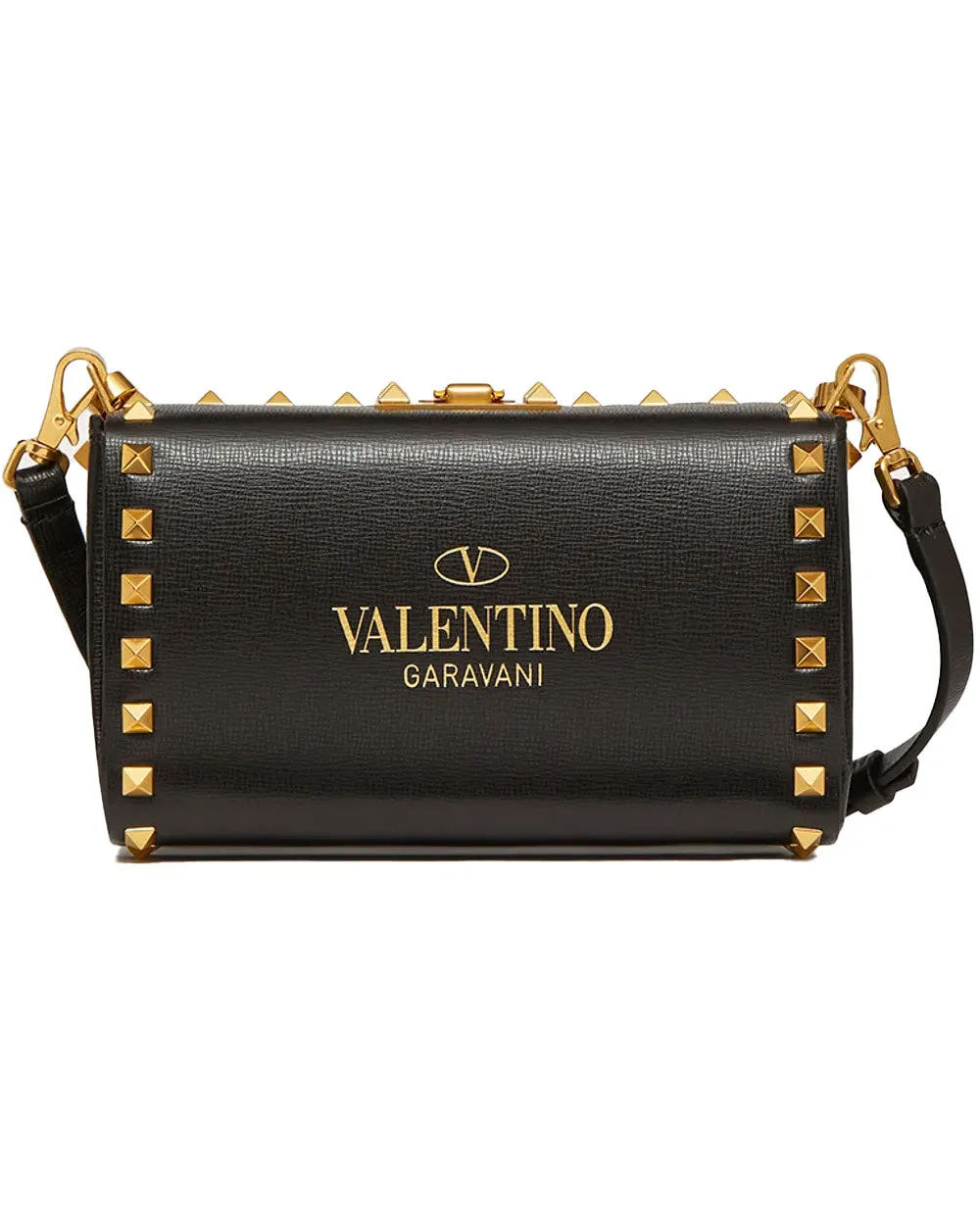 Rockstud Alcove Clutch in Black
