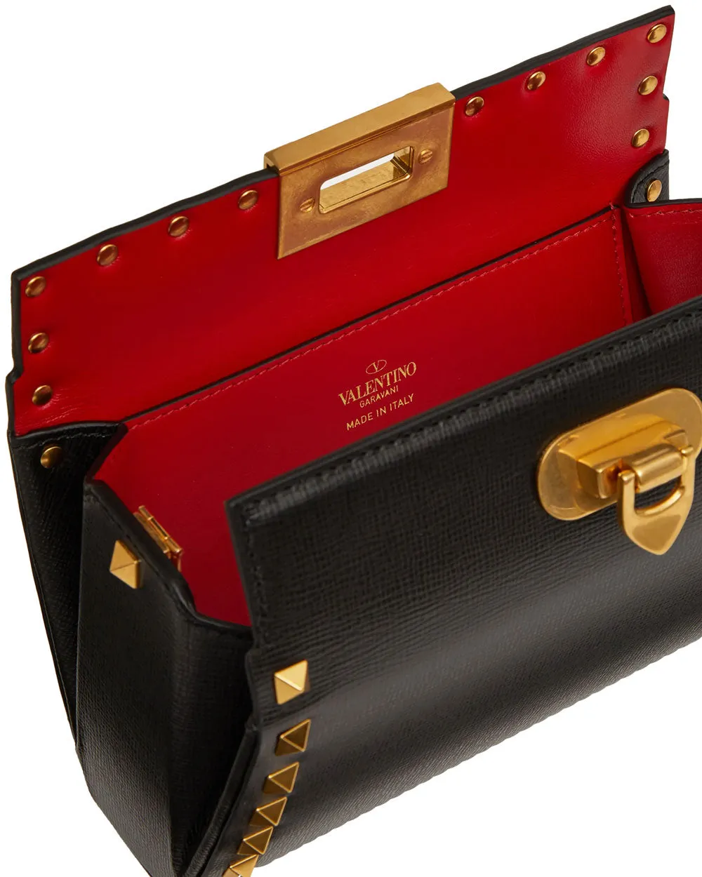 Rockstud Alcove Clutch in Black