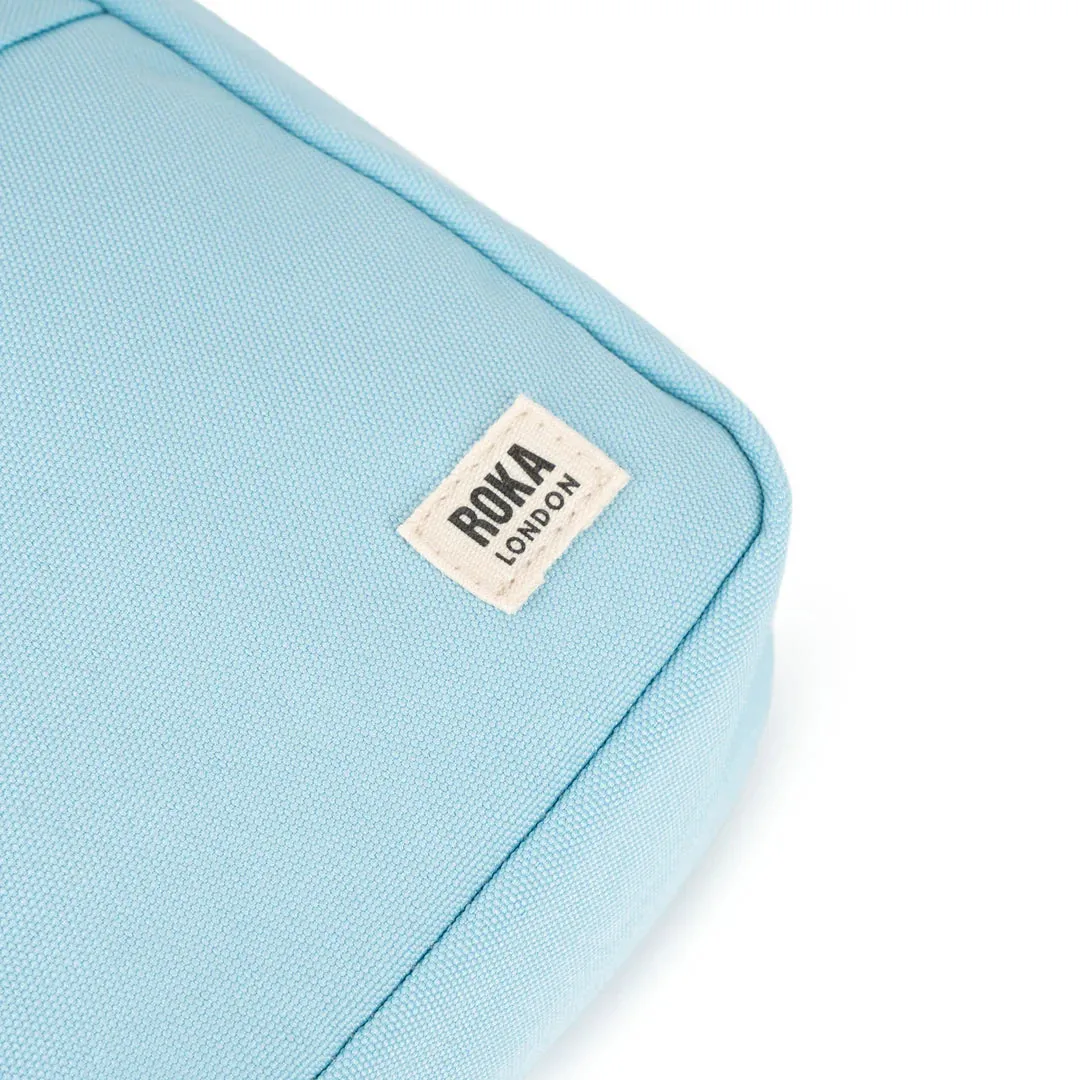 Roka Bond Small Crossbody Bag Recycled Canvas Ice