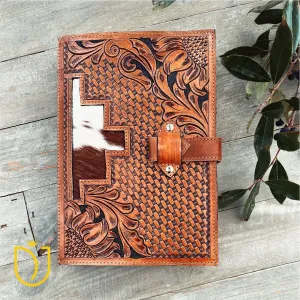 Sacred Stitches Hand Tooled Leather Bible Cover