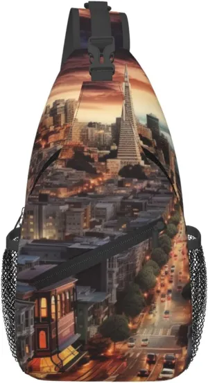 san francisco Sling Backpack Cross Chest Bag Travel Crossbody Bags for Men Women Fashion Daypack