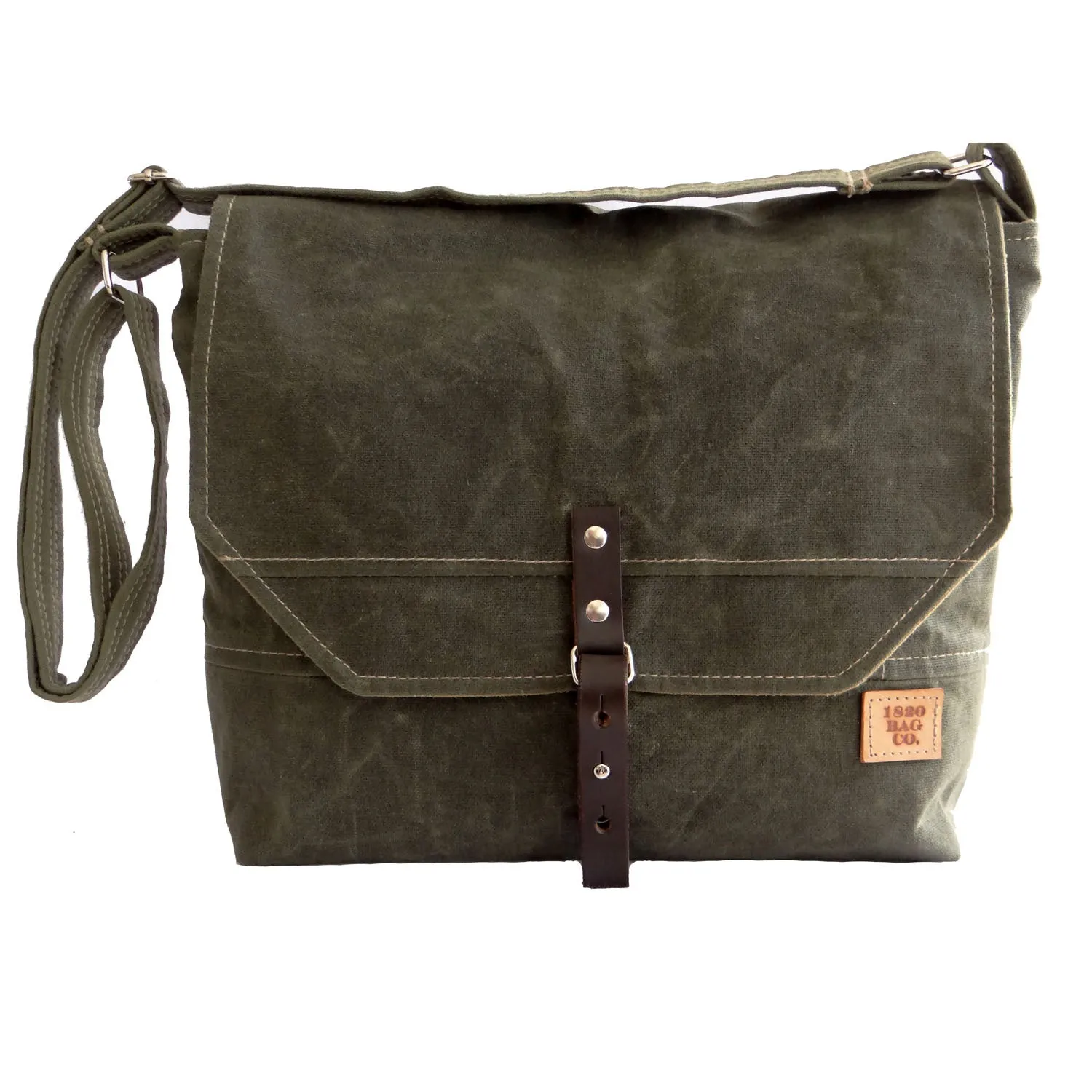 Sanford Waxed Canvas Messenger Bag, Laptop Bag