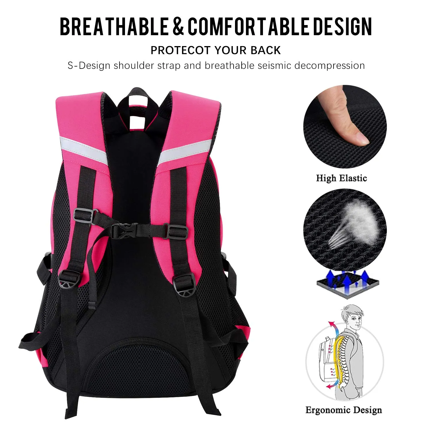 School Backpack, Fanspack Backpack for Girls 2019 New Kids Backpack Waterproof Large Girls School Bag Bookbags