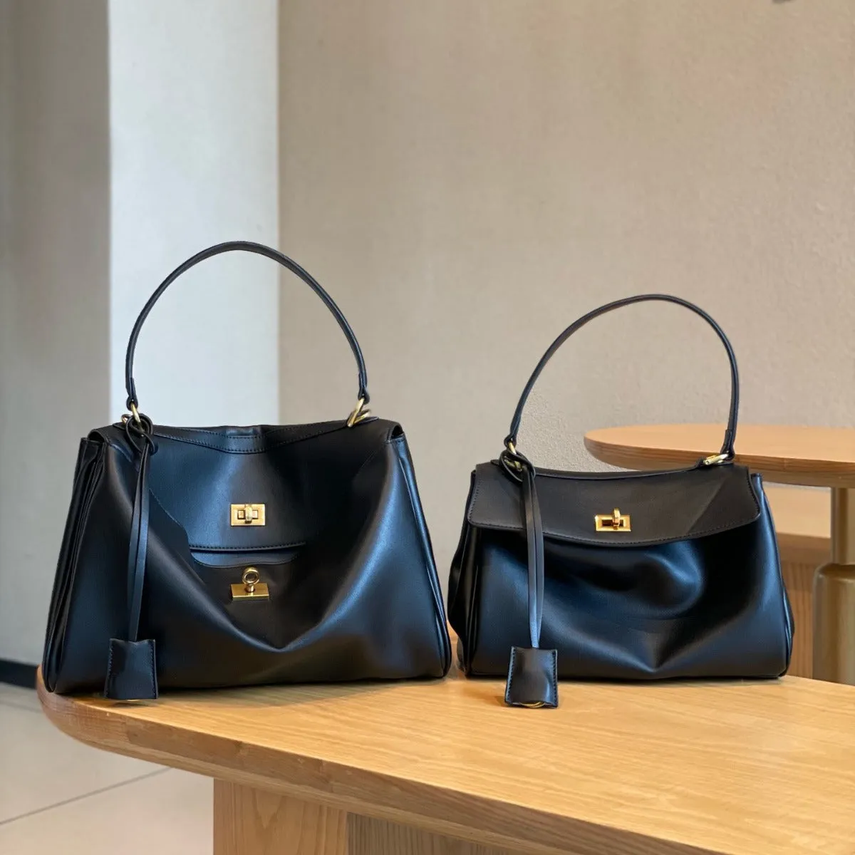 SEALBEER B home same rodeo bag shoulder bag commuter leather handbag underarm bag tote bag women's messenger bag