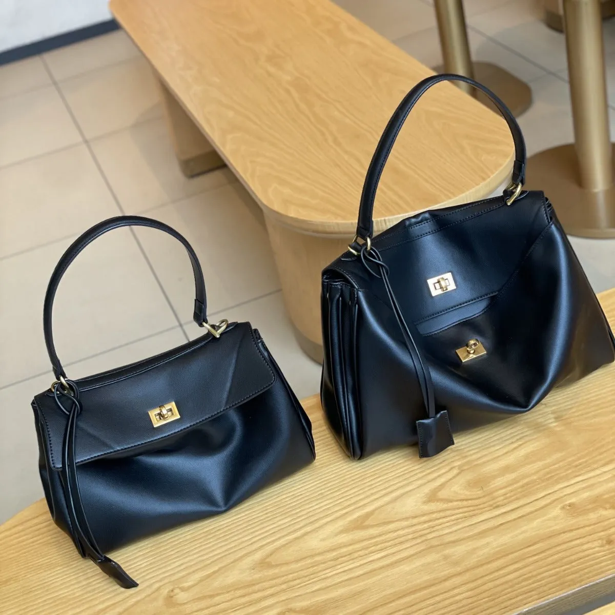 SEALBEER B home same rodeo bag shoulder bag commuter leather handbag underarm bag tote bag women's messenger bag