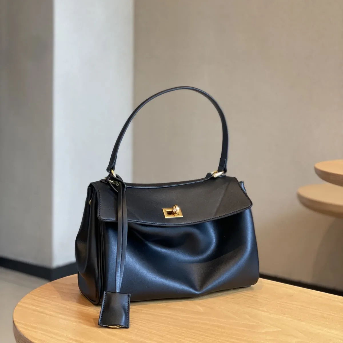 SEALBEER B home same rodeo bag shoulder bag commuter leather handbag underarm bag tote bag women's messenger bag
