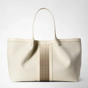 SECRET TOTE BAG IN CANVAS AND MOSAICO