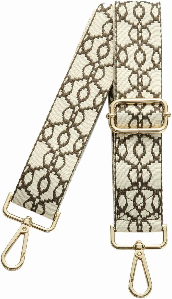 Senral Wide Adjustable Shoulder Strap for Shoulder Bag and Handbag Multicoloured Webbing Bag Strap 1.5 Inches