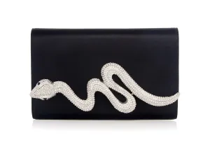 Serpent Fizzoni Silver Black Satin