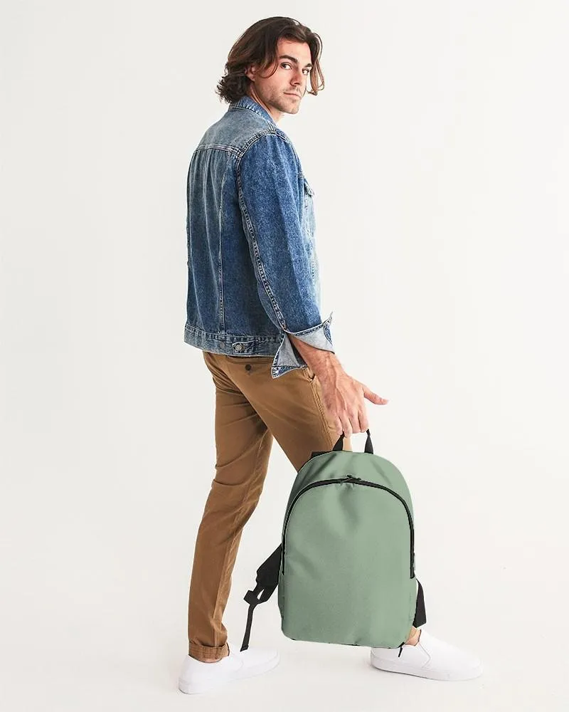 Shaded Pale Pastel Green Gray Waterproof Backpack | C22M0Y30K30