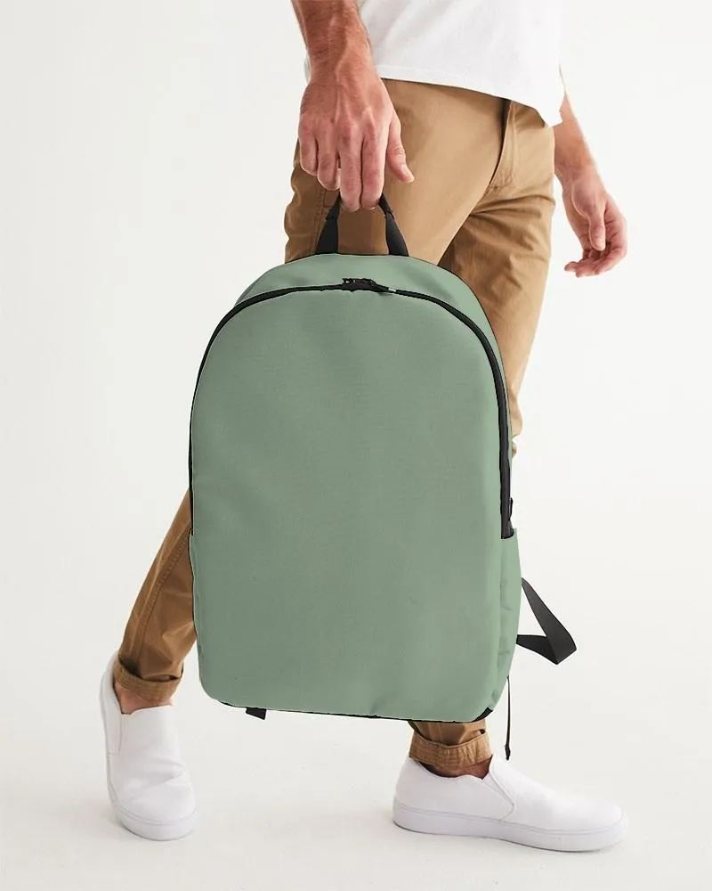 Shaded Pale Pastel Green Gray Waterproof Backpack | C22M0Y30K30