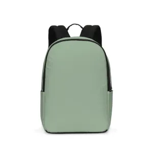 Shaded Pale Pastel Green Gray Waterproof Backpack | C22M0Y30K30