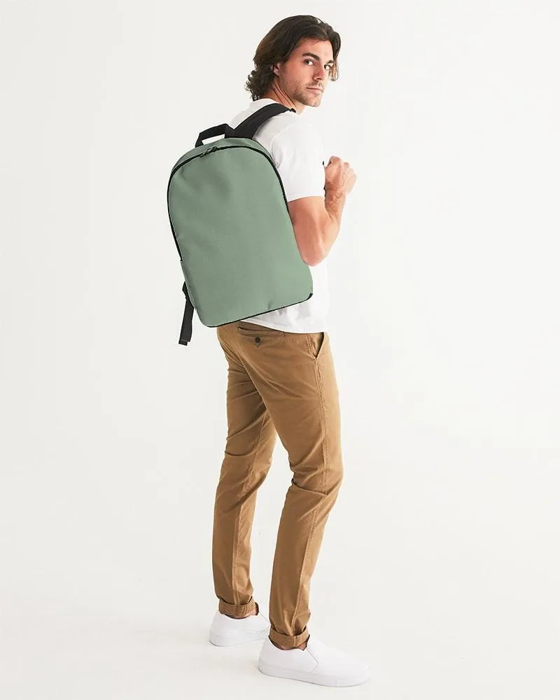 Shaded Pale Pastel Green Gray Waterproof Backpack | C22M0Y30K30