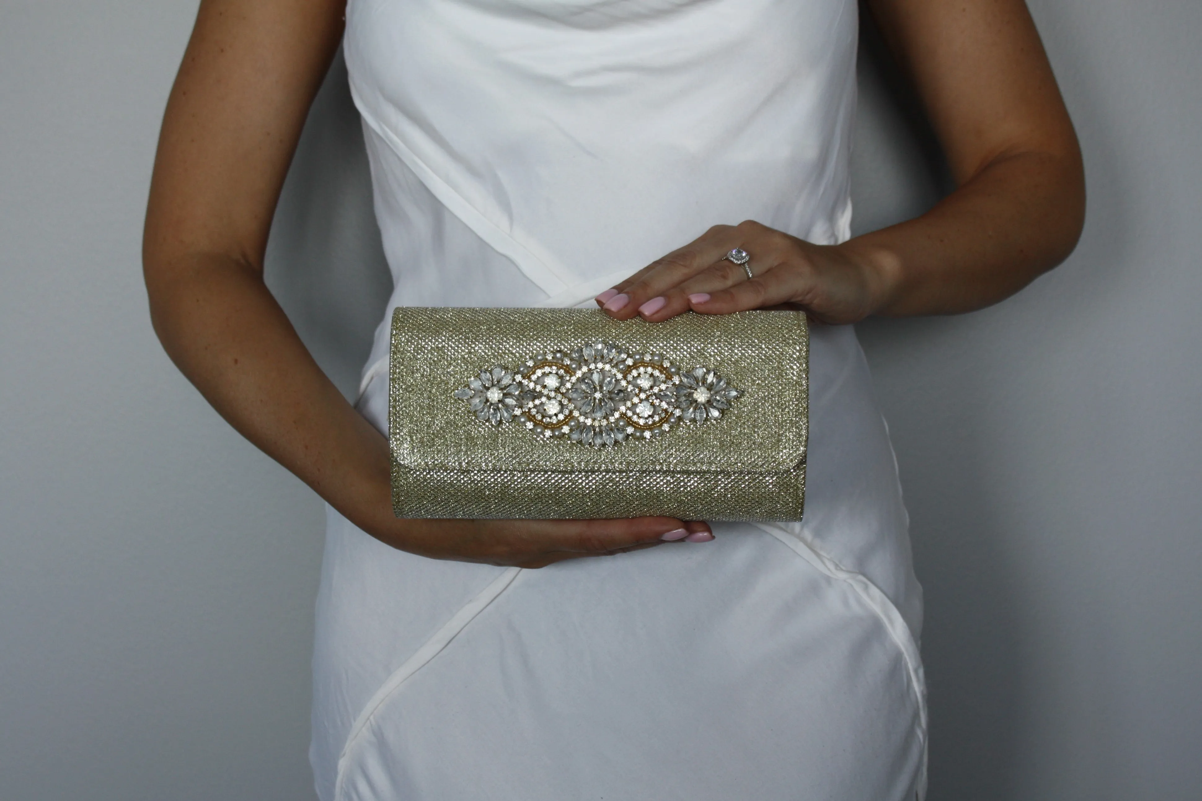 Silver Evening Clutch