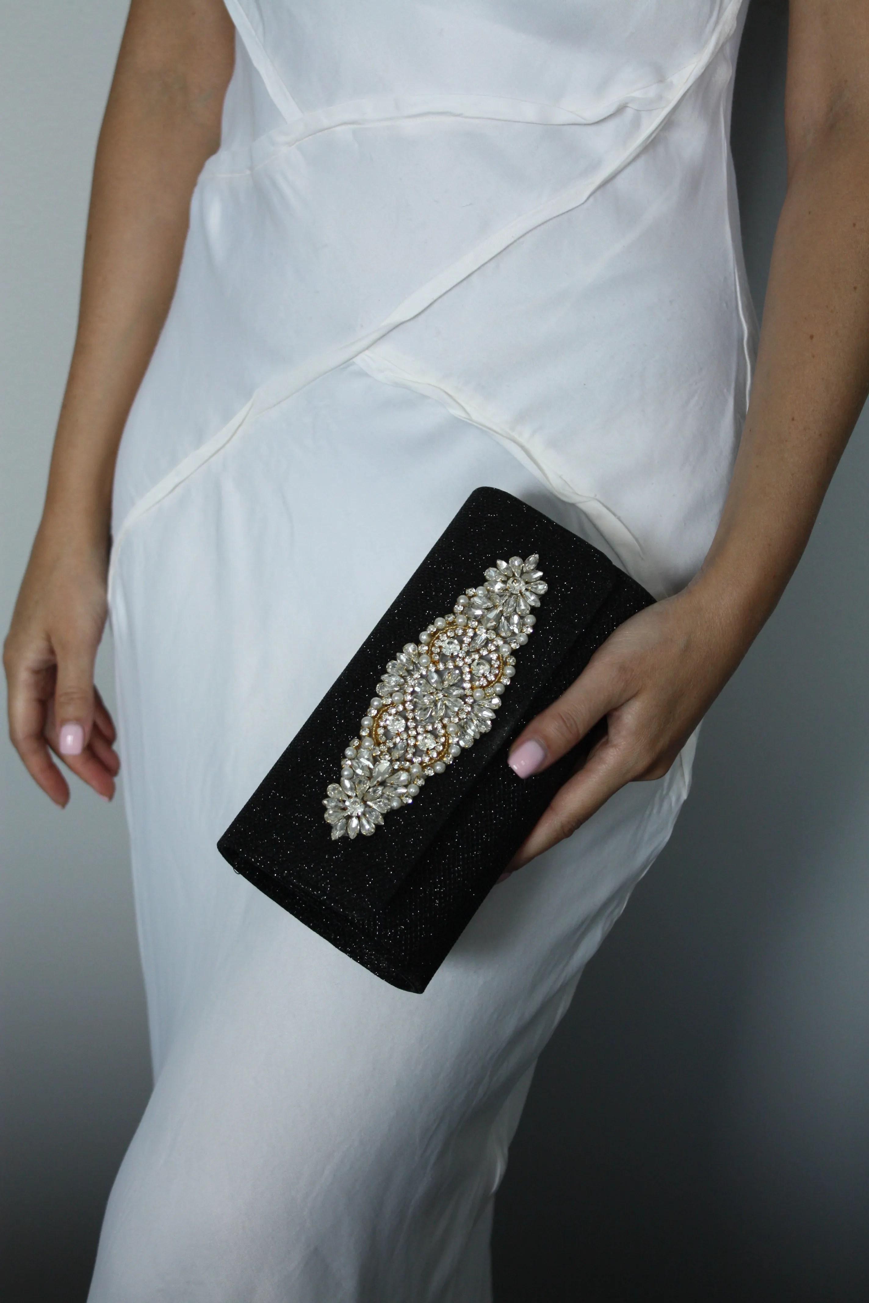 Silver Evening Clutch