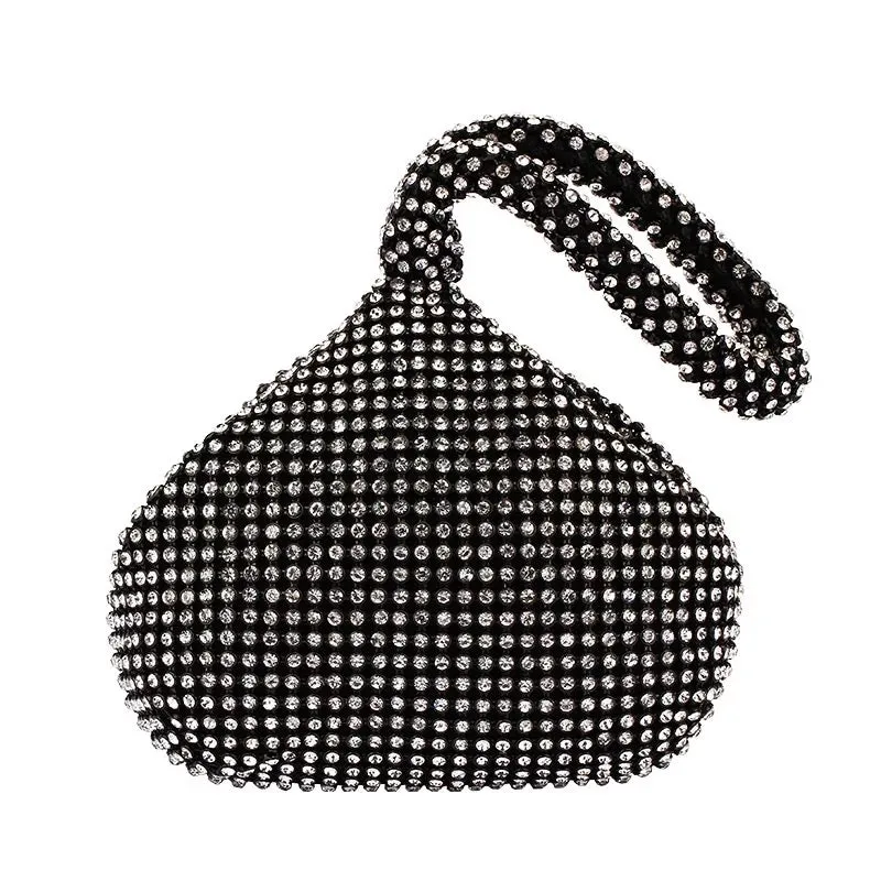 Silver Rhinestone Evening Bag
