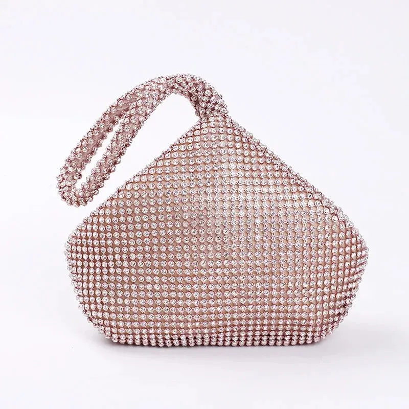 Silver Rhinestone Evening Bag