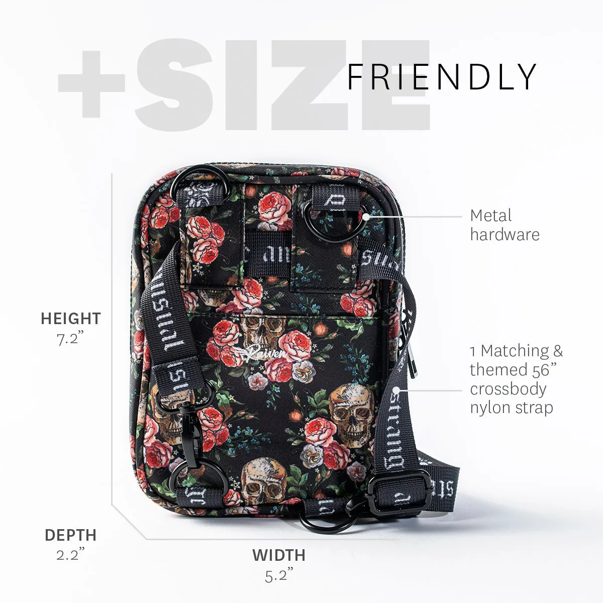 Skulls & Roses Crossbody Bag