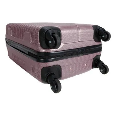 Skyline 3pc Hardside Checked Spinner Luggage Set