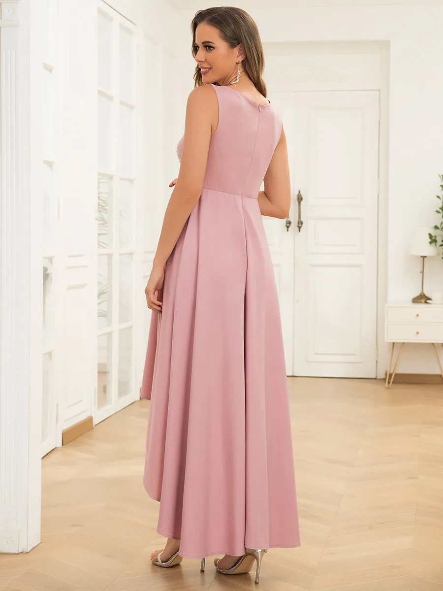 Sleeveless V-Neck Asymmetrical Hem Wholesale Maternity Dresses EY0290B