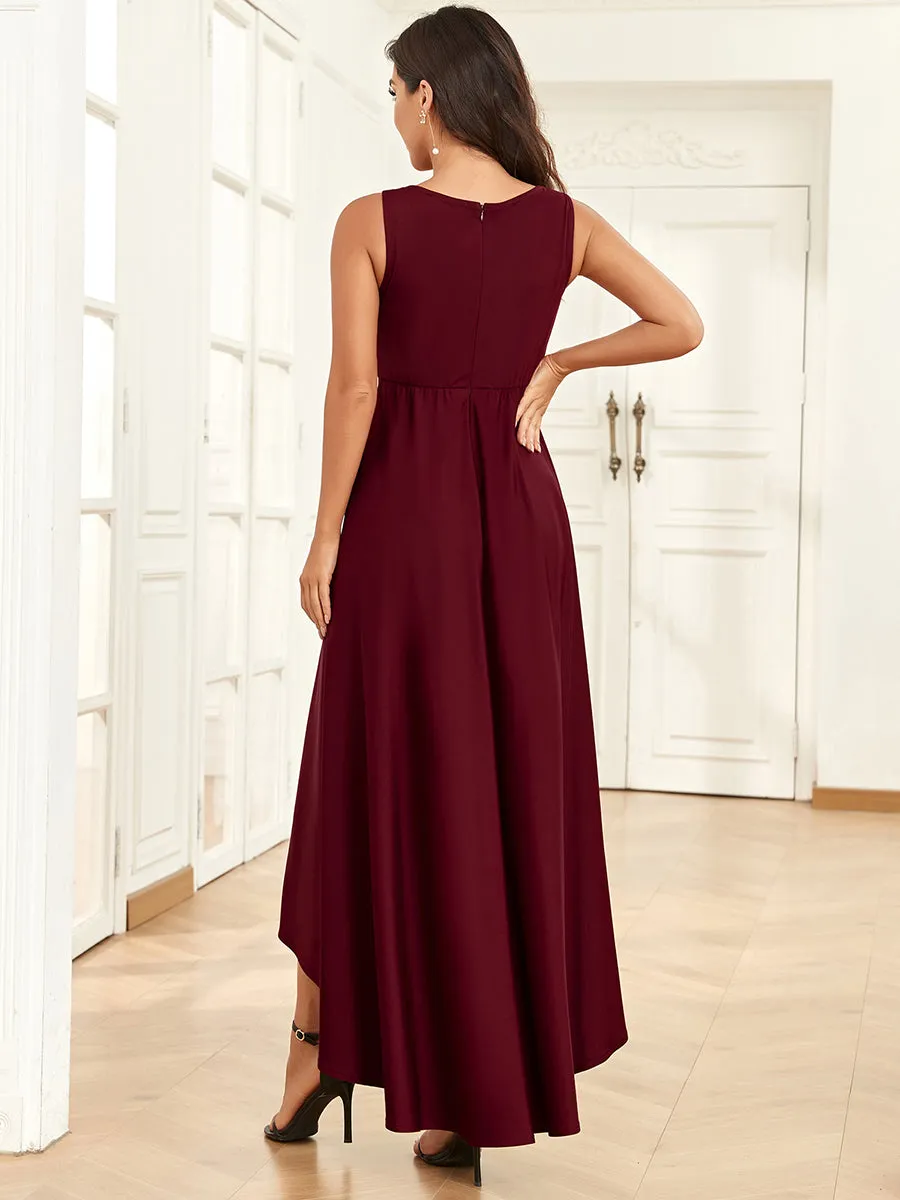 Sleeveless V-Neck Asymmetrical Hem Wholesale Maternity Dresses EY0290B