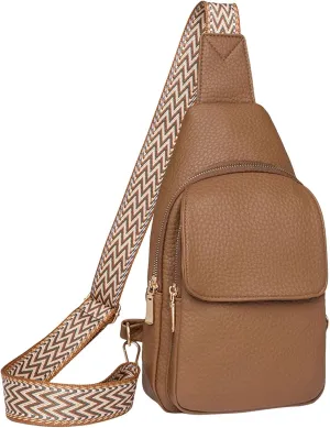Sling Bag for Men Women Chest Bags Daypack Crossbody for Travel Sport Running Hiking 2025 Large Handbags(Khaki)