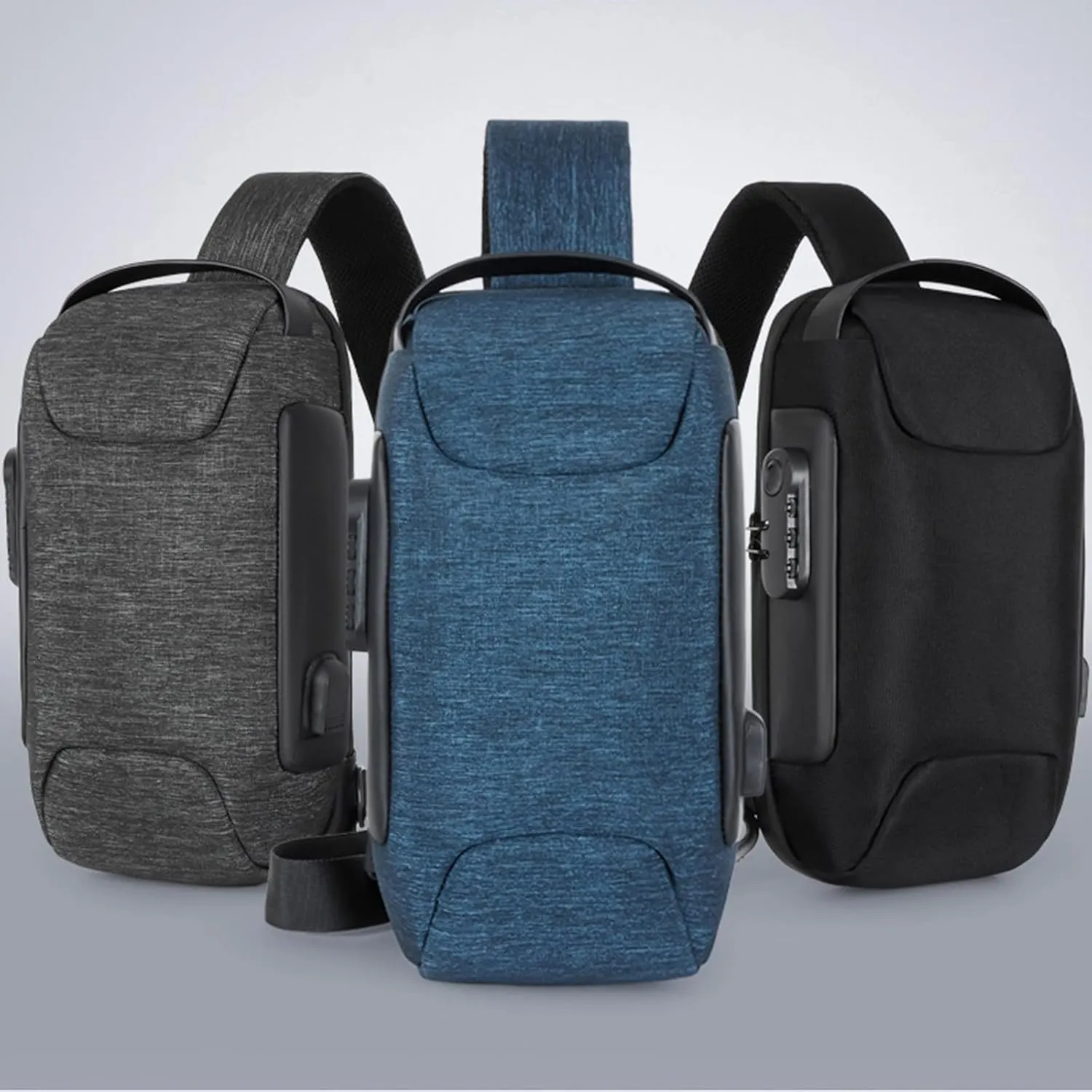 Sling Bag for Men Women Chest Bags Daypack Crossbody for Travel Sport Running Hiking Summer Beach Bag(Blue)