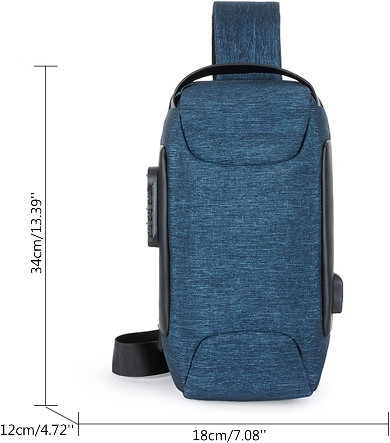 Sling Bag for Men Women Soft Leather Travel Purse Crossbody Wallet Purses with Card Slots Stylish Shoulder Bag