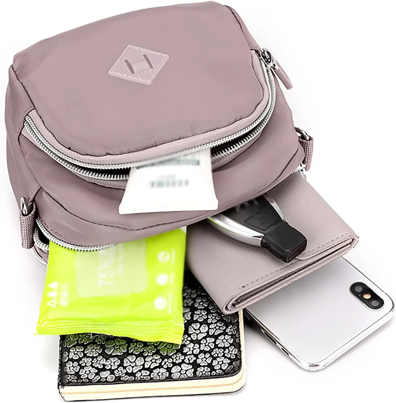 Sling Bags for Women Anti Theft Travel Genuine Leather Crossbody Bags for Women Lightweight Carry on Bag(One Size)