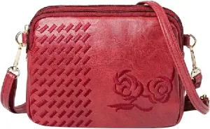 Sling Bags for Women Anti Theft Travel Small Designer Crossbody Bags for Women Womens Elegant Evening Bag(Red)