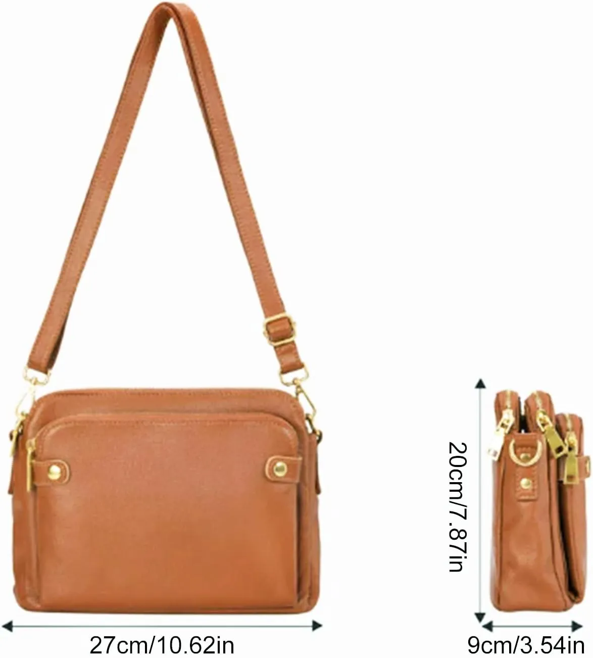 Sling Bags for Women Anti Theft Travel Waterproof Nylon Crossbody Bags for Woman Trendy Spring Purse 2025(Black)