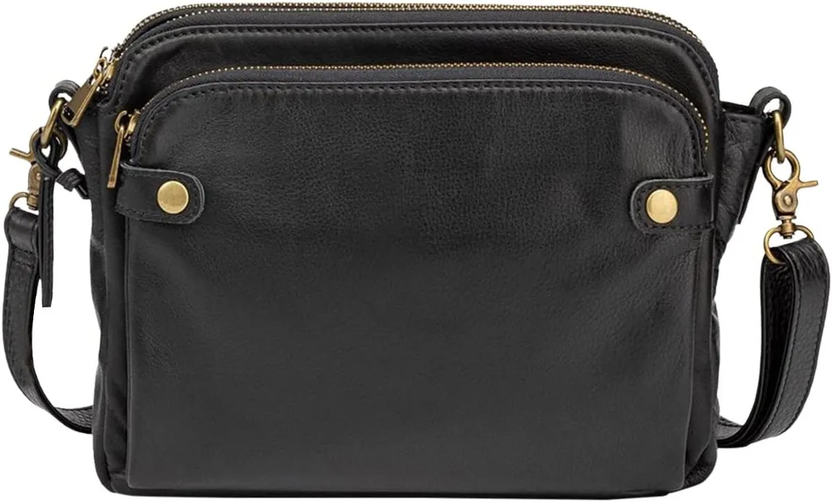 Sling Bags for Women Anti Theft Travel Waterproof Nylon Crossbody Bags for Woman Trendy Spring Purse 2025(Black)