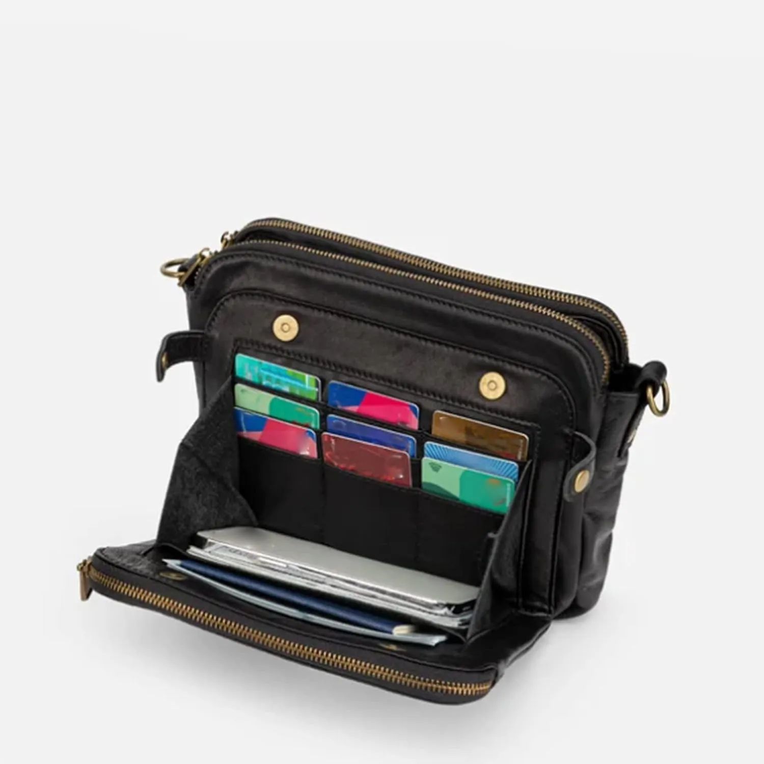 Sling Bags for Women Anti Theft Travel Waterproof Nylon Crossbody Bags for Woman Trendy Spring Purse 2025(Black)